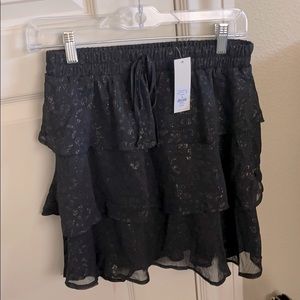 NWT mini skirt with ruffles
